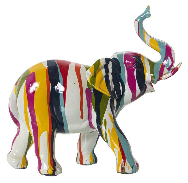 Decorative Figure Alexandra House Living Multicolour Plastic Elephant Paint 10 x 23 x 22 cm