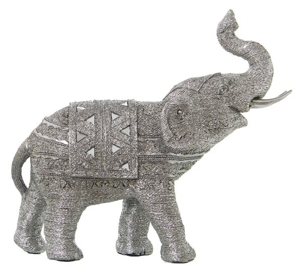 Decorative Figure Alexandra House Living Silver Plastic Elephant 15 x 32 x 30 cm