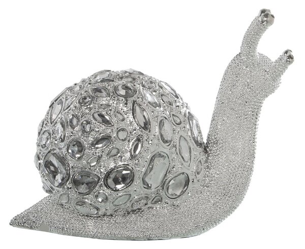 Decorative Figure Alexandra House Living Silver Plastic Snail 13 x 24 x 20 cm