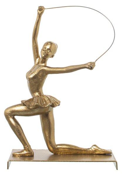 Decorative Figure Alexandra House Living Golden Plastic Gymnast 13 x 19 x 27 cm