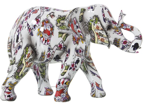 Decorative Figure Alexandra House Living Multicolour Plastic Elephant 14 x 21 x 29 cm