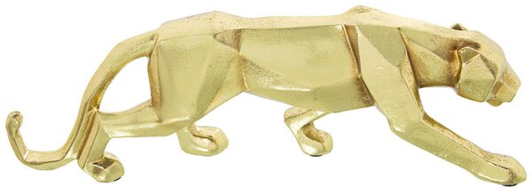 Decorative Figure Alexandra House Living Golden Plastic Panther 10 x 16 x 44 cm