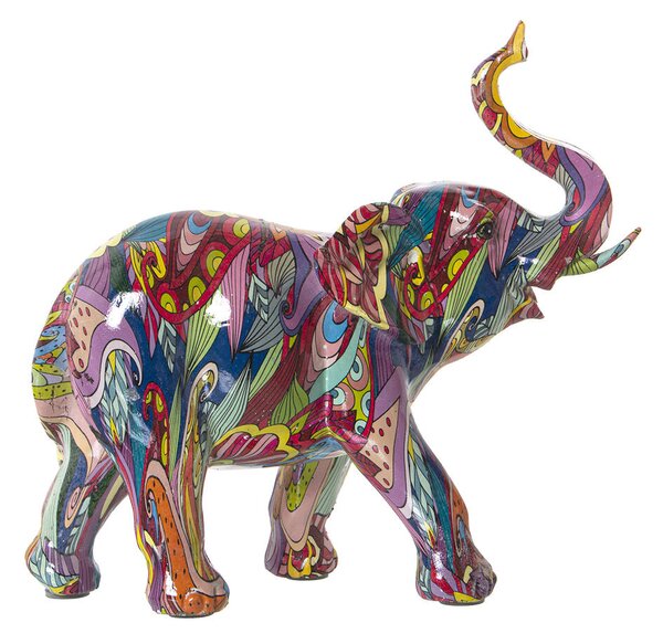 Decorative Figure Alexandra House Living Multicolour Plastic Elephant 10 x 23 x 22 cm