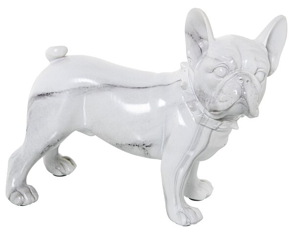 Decorative Figure Alexandra House Living Plastic Dog 14 x 26 x 24 cm Marble