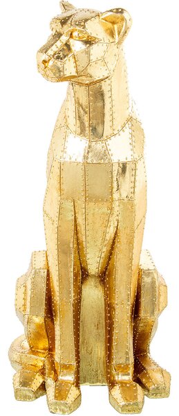 Decorative Figure Alexandra House Living Golden Plastic Leopard 47 x 36 x 81 cm