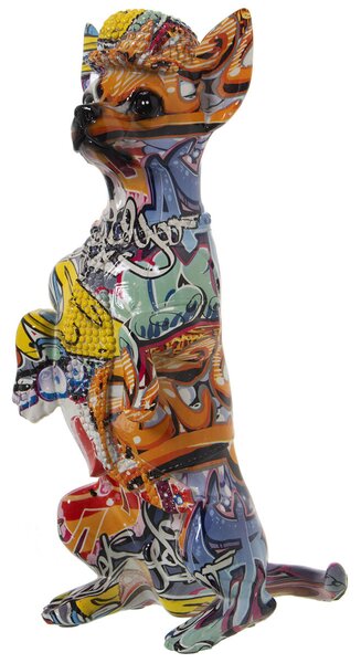 Decorative Figure Alexandra House Living Multicolour Plastic Dog 16 x 13 x 30 cm