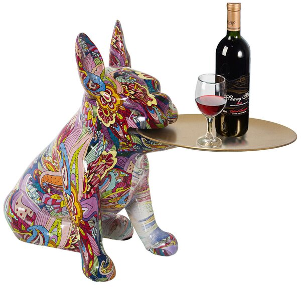 Decorative Figure Alexandra House Living Multicolour Plastic Dog 22 x 34 x 29 cm Tray