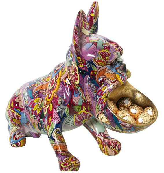 Decorative Figure Alexandra House Living Multicolour Plastic Dog 19 x 32 x 27 cm Bowl