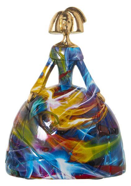 Decorative Figure Alexandra House Living Multicolour Plastic Dress Paint 16 x 19 x 25 cm