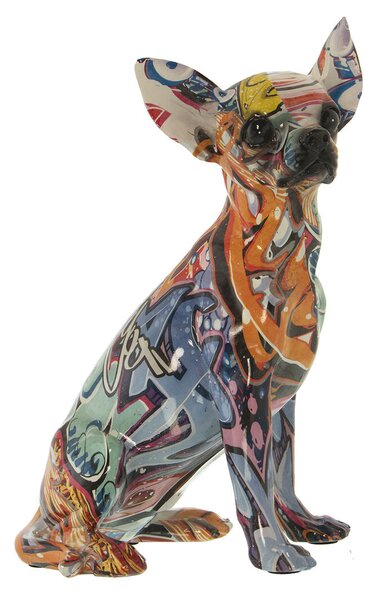 Decorative Figure Alexandra House Living Multicolour Plastic Dog 15 x 18 x 27 cm