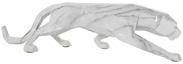 Decorative Figure Alexandra House Living Plastic Panther 14 x 46 x 16 cm Marble