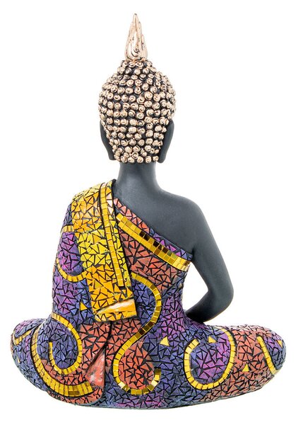 Decorative Figure Alexandra House Living Multicolour Plastic Buddha 22 x 13 x 30 cm