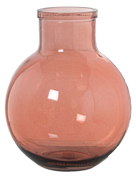 Vase made from recycled glass Alexandra House Living Pink Crystal 23 x 22 x 31 cm