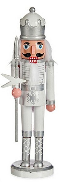 Decorative Figure White Nutcracker 18,5 x 81,5 x 16,5 cm Plastic