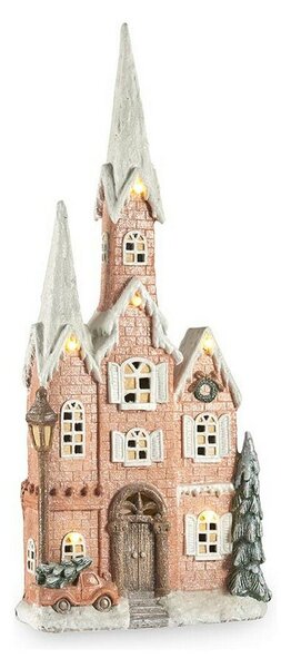 Decorative Figure House Christmas LED Light Pink Music White Brown Green Magnesium 20 x 125 x 55 cm