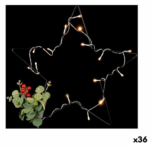 Christmas star LED Light Red Black Green (36 Units)