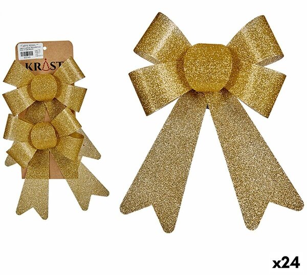 Christmas Decorations Set Lasso Golden PVC 16 x 3 x 18 cm (24 Units)