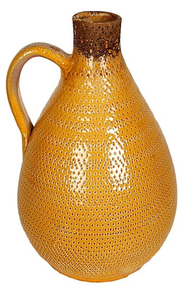 Vase Romimex Mustard Ceramic 20 x 30 x 20 cm With handle