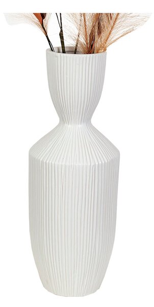 Vase Romimex White Ceramic 24 x 60 x 24 cm