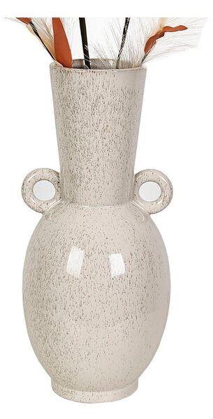 Vase Romimex Beige Ceramic 18 x 40 x 18 cm With handles