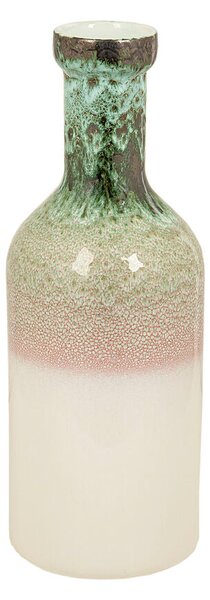 Vase Romimex White Green Ceramic 13 x 37 x 13 cm