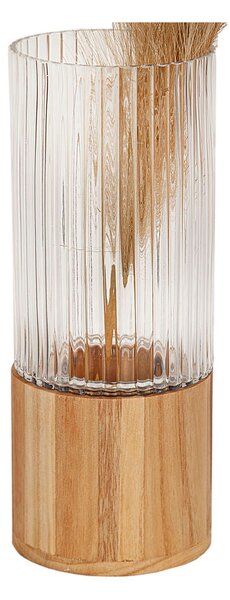 Vase Romimex Clear Wood Glass 12 x 30 x 12 cm