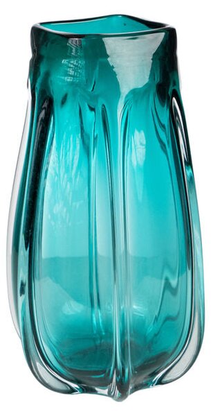 Vase Romimex Turquoise Glass 15 x 26 x 15 cm