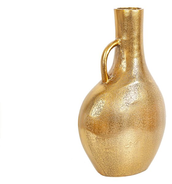 Vase Romimex Golden Aluminium 21 x 35 x 12 cm With handle