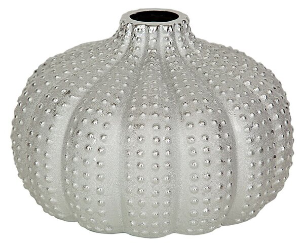 Vase Romimex Silver Porcelain Spherical 25 x 17 x 25 cm