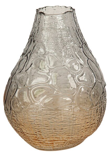 Vase Romimex Grey Amber Glass 20 x 26 x 20 cm