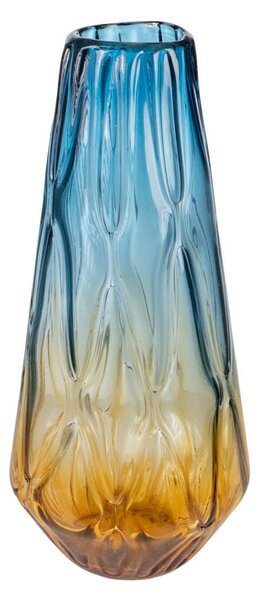 Vase Romimex Blue Amber Glass 20 x 45 x 20 cm