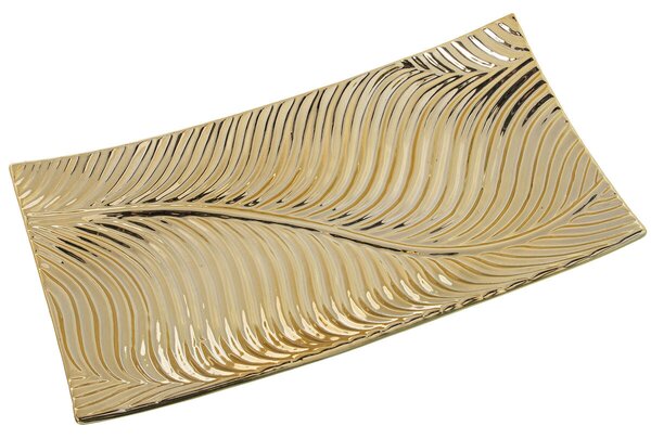 Centerpiece Alexandra House Living Golden Ceramic 8 x 33 x 18 cm