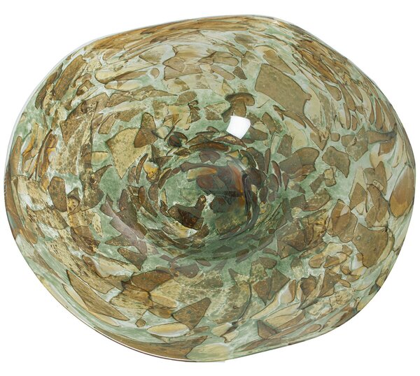 Centerpiece Alexandra House Living Green Crystal 36 x 36 x 8 cm