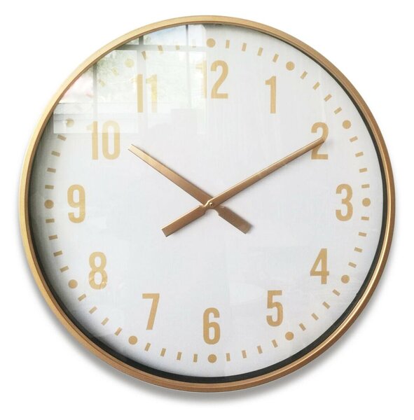 Wall Clock Versa Metal Crystal MDF Wood 4,5 x 60 x 60 cm