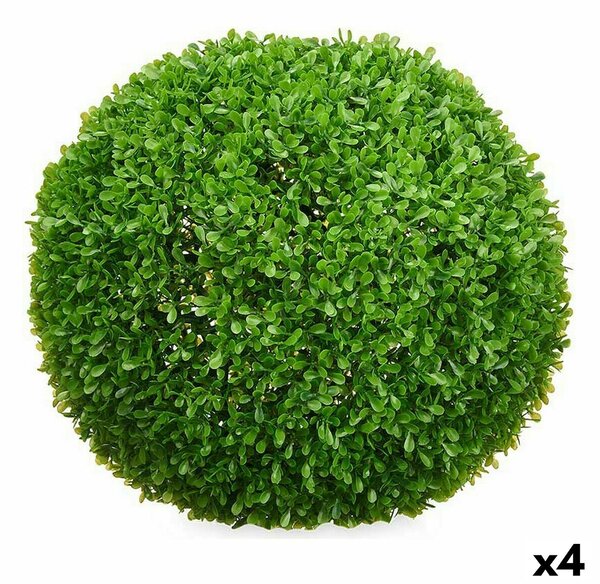 Decorative Plant Sheets Ball Plastic 37 x 37 x 37 cm (4 Units)