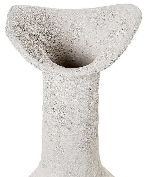 Vase Alexandra House Living White Aluminium With handles