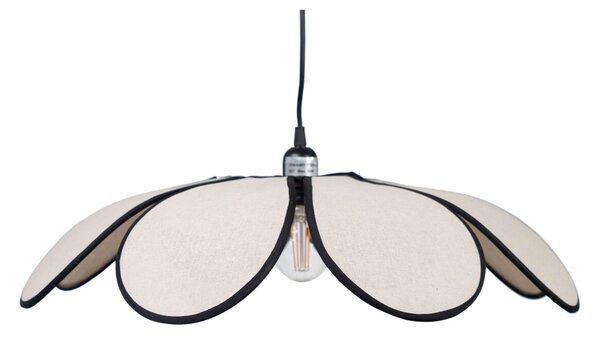 Ceiling Light Romimex Black Natural Bamboo Flower 53 x 15 x 53 cm