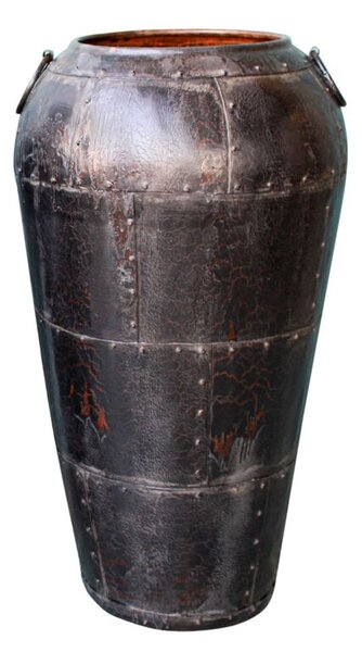 Vase Romimex Black Metal 55 x 102 x 55 cm