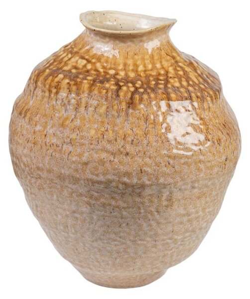 Vase Romimex Beige Mustard Porcelain 31 x 39 x 34 cm