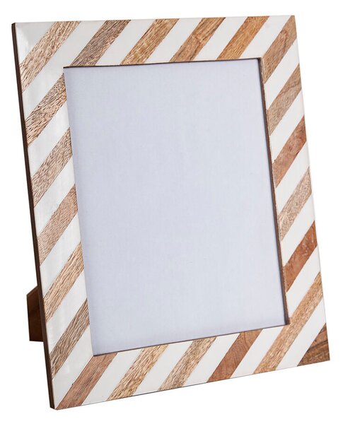 Photo frame Romimex Brown Beige Wood Resin 20 x 25 x 1 cm