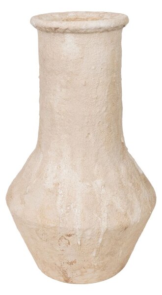 Vase Romimex White Terracotta 27 x 30 x 27 cm With handles