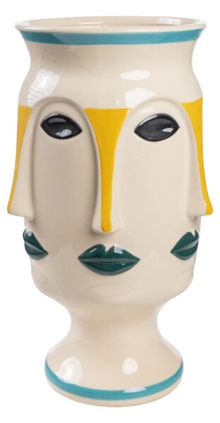 Vase Romimex Multicolour Ceramic Face 24 x 40 x 24 cm