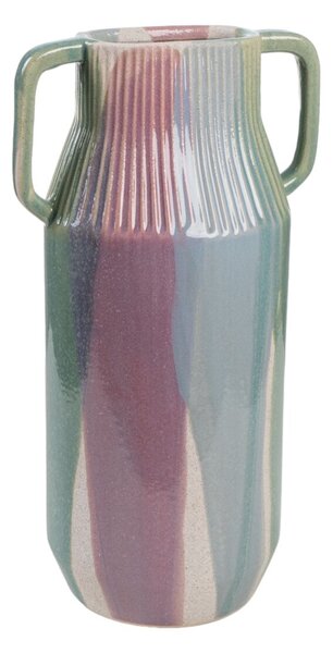 Vase Romimex Multicolour Ceramic 20 x 40 x 15 cm With handles