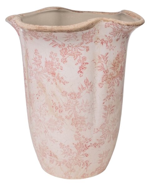 Vase Romimex Beige Pink Porcelain 20 x 24 x 20 cm