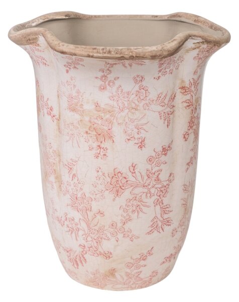 Vase Romimex Beige Pink Porcelain 24 x 29 x 24 cm