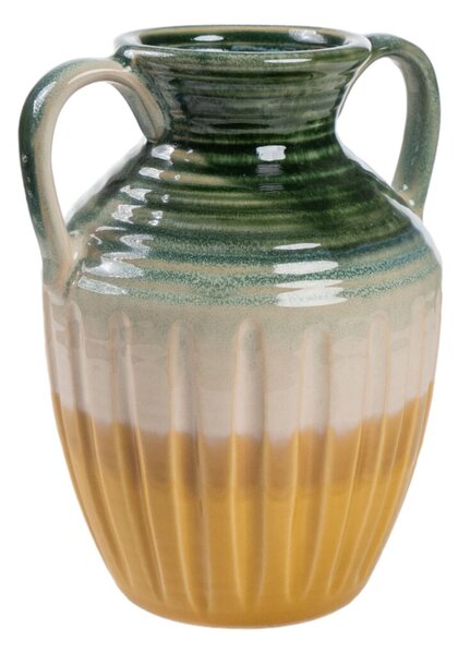 Vase Romimex Multicolour Ceramic 15 x 21 x 17 cm With handles