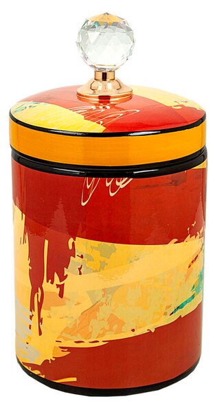 Tin Romimex Multicolour Porcelain 14 x 21 x 14 cm