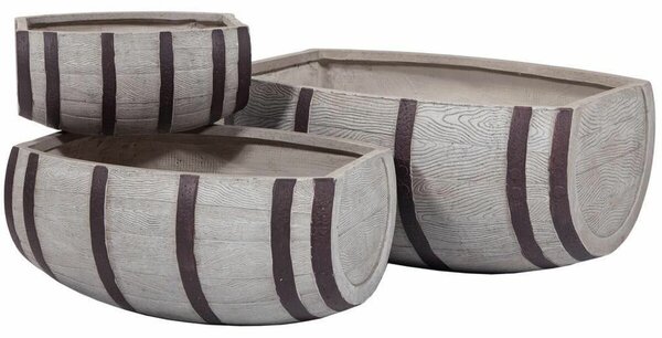 Set of Planters Alexandra House Living Clay 55 x 34 x 77 cm 40 x 30 x 19,5 cm 60 x 43 x 27,5 cm 3 Pieces