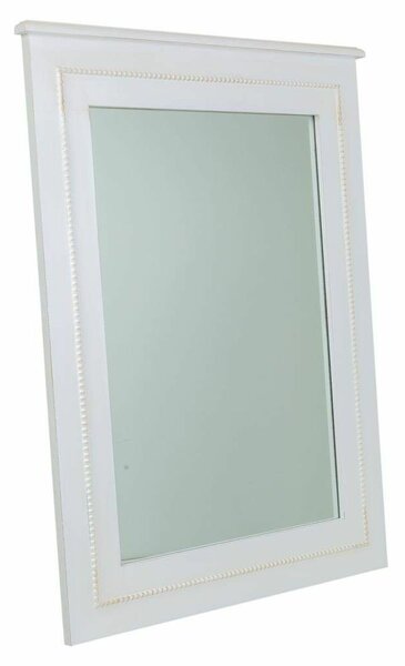 Wall mirror Alexandra House Living White Glass Fir wood 3 x 90 x 70 cm