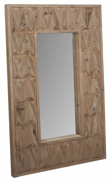 Wall mirror Alexandra House Living White Fir wood 10 x 114 x 73 cm